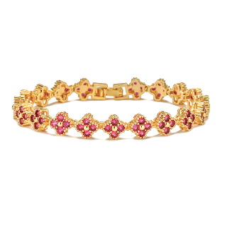 Clover Deluxe Zirkonia Armband