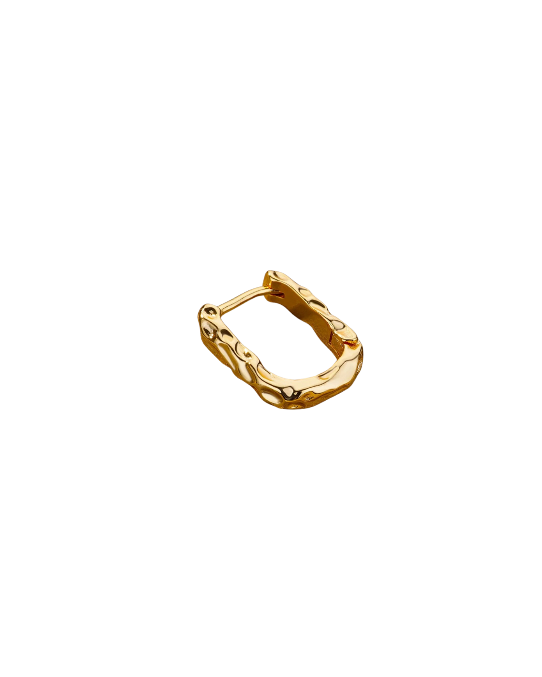 Sculpted Square Hoops – Gold
