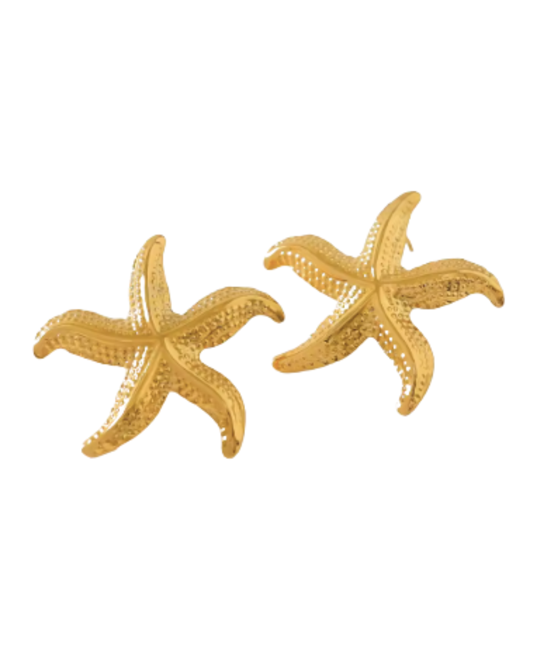 Seestern Ohrringe – Edelstahl, 18K vergoldet