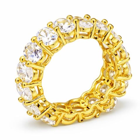 Sterling Silber Ring mit großen ovalen Zirkonia