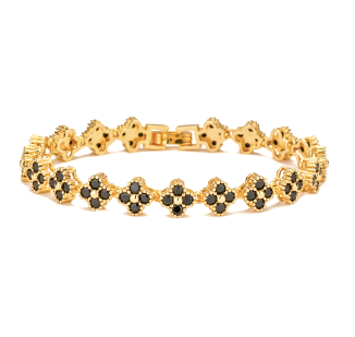Clover Deluxe Zirkonia Armband