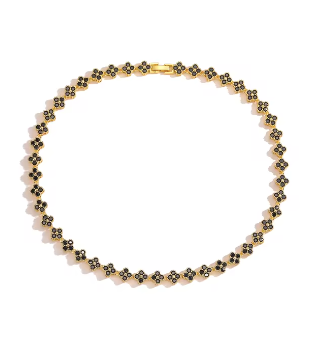 Clover Deluxe Zirkonia Kette