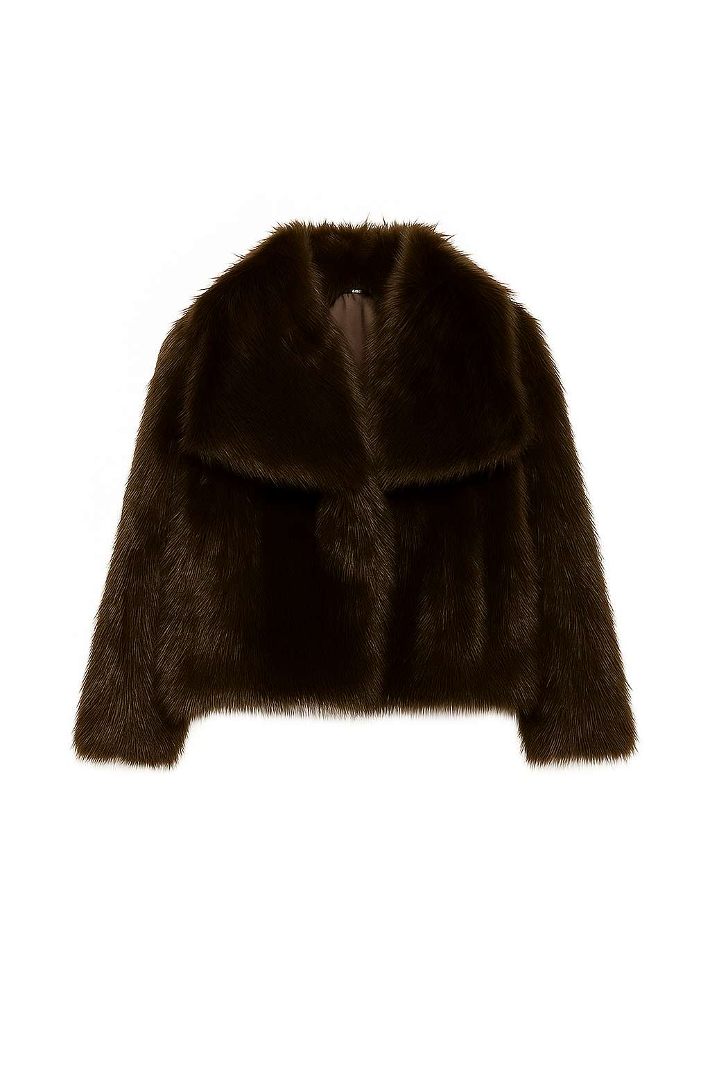 FauxFur Jacke – Schokobraun