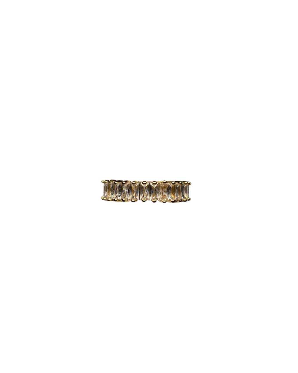 Luxuriöser Goldring mit Zirkonia