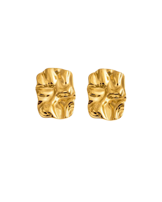 Sculptura Ohrstecker – 18K vergoldet