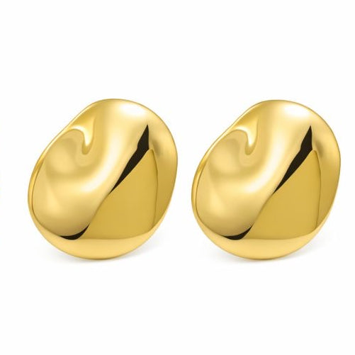 Elegante goldene Ohrringe in Tropfenform