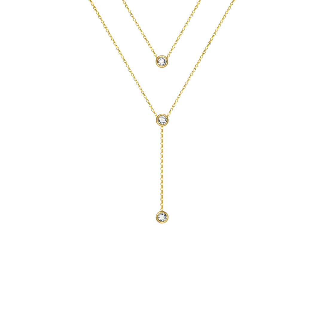 Aria Belle Zirkonia Layering Kette