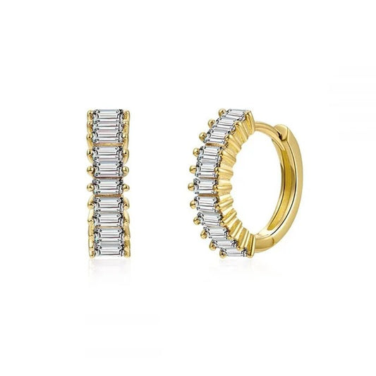 Mini Crystal Hoops